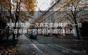 天美影院的一次真实使用体验：一些容易被忽视但很关键的体验点