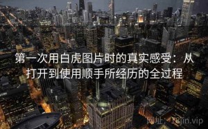 第一次用白虎图片时的真实感受：从打开到使用顺手所经历的全过程