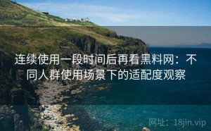 连续使用一段时间后再看黑料网：不同人群使用场景下的适配度观察