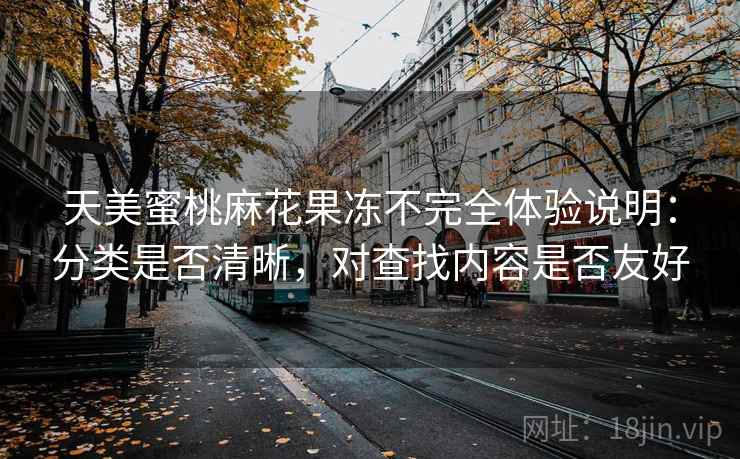 天美蜜桃麻花果冻不完全体验说明：分类是否清晰，对查找内容是否友好