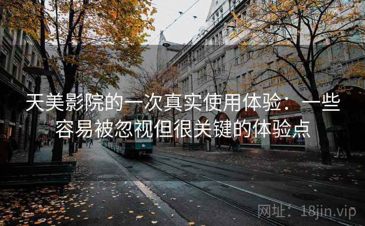 天美影院的一次真实使用体验：一些容易被忽视但很关键的体验点