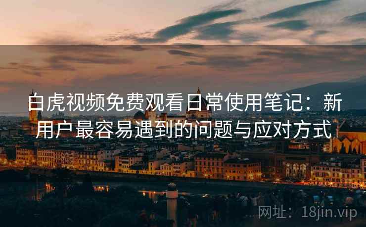 白虎视频免费观看日常使用笔记：新用户最容易遇到的问题与应对方式