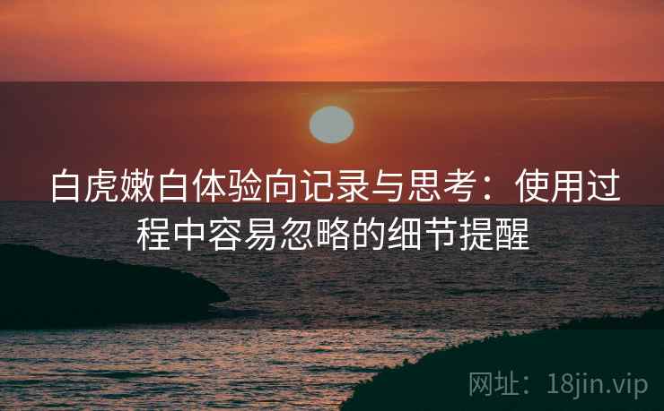 白虎嫩白体验向记录与思考：使用过程中容易忽略的细节提醒