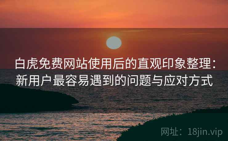 白虎免费网站使用后的直观印象整理：新用户最容易遇到的问题与应对方式