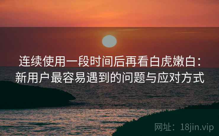 连续使用一段时间后再看白虎嫩白：新用户最容易遇到的问题与应对方式